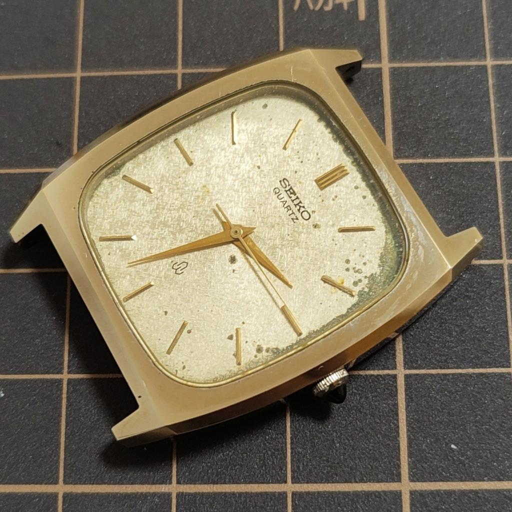 SEIKO Square Gold Quartz Watch NSAG Management K26 [Working Condition] Men's 5931-5340