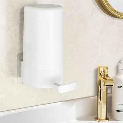 Wall-Mounted Soap Powder Box Non-Stick Hose Cover Soap Box Suitable For Soap Soap Bathroom Kitchen Dormitory White