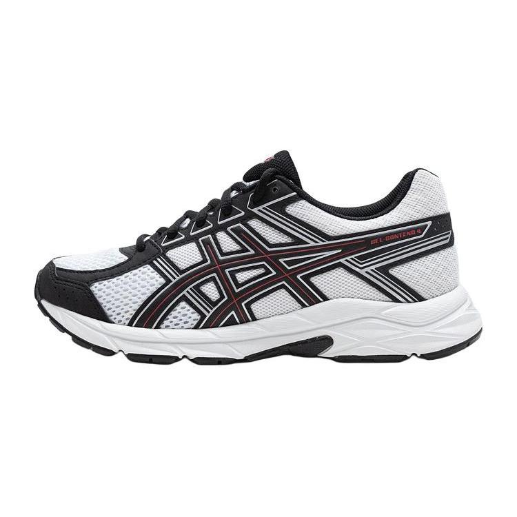 

Asics Gel Contend 4 Low top Kids Running Shoes White Black Teenagers 1014A322-100 37