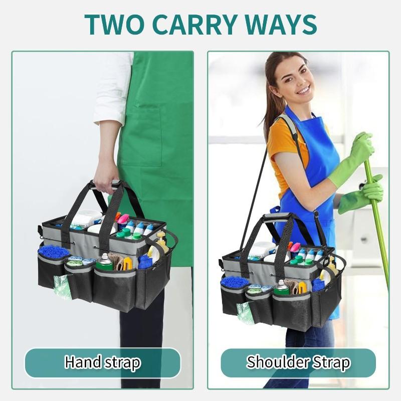 Multi-Function Hardware Tool Organizer Bag-Large Capacity Storage For Cleaning Supplies