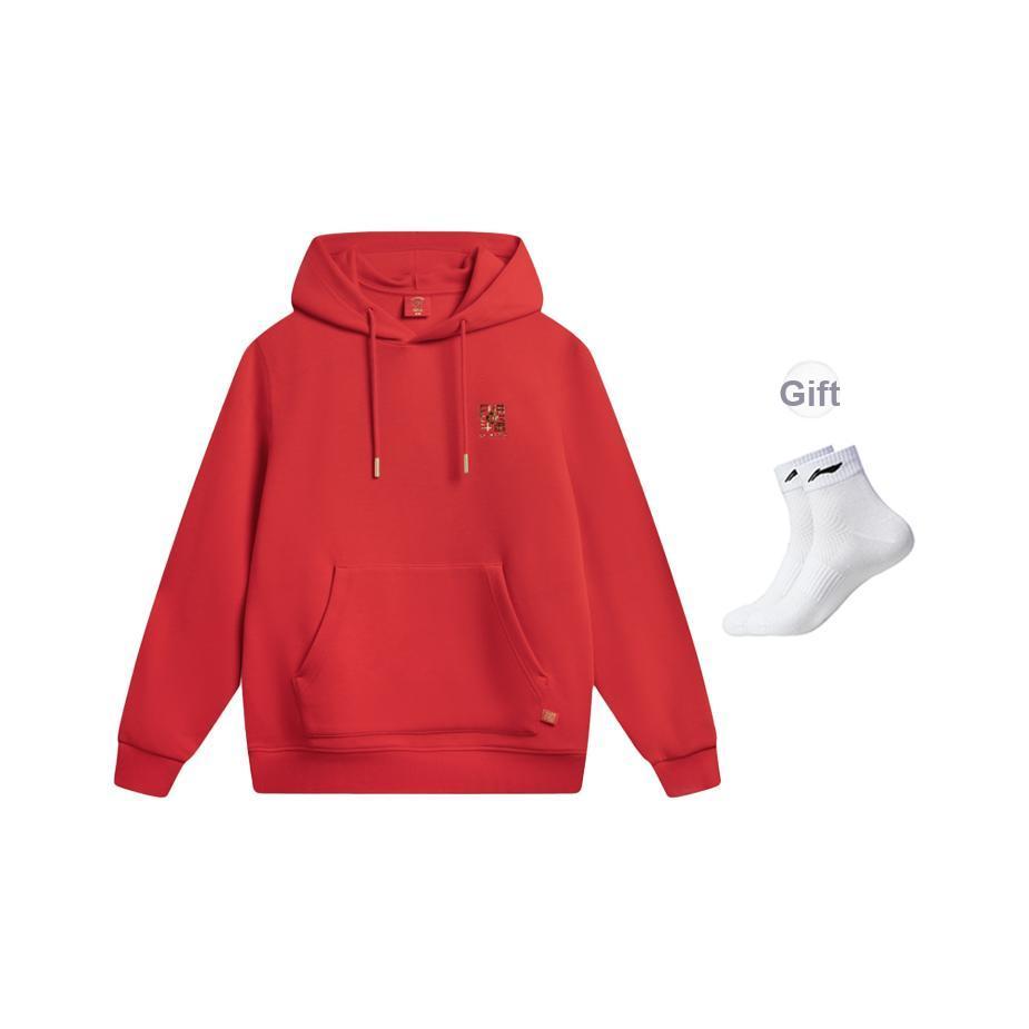 Li Ning Sports Trend Series Hooded Letter Pattern Embroidered Sweatshirt Men sweatshirt AWDW111-2
