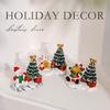 Elegant Christmas Cottage Ornament With Delicate Detail Resin Holiday Scene Display Statue Home Decoration