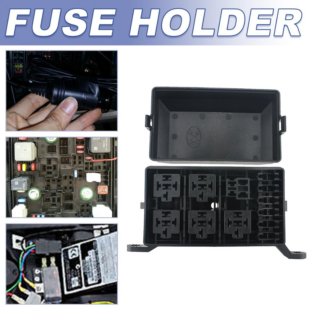 

PDTO 6-контактный 12-слотовый релейный блок 6 реле 6 Стандартный блок предохранителей ATC/ATO, универсальный блок держателей