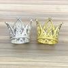 Heart-Shaped Crown Cake Decoration: Mini Cartoon Toy & Perfume Bottle Cap with 6 Diamond Alloy Accents