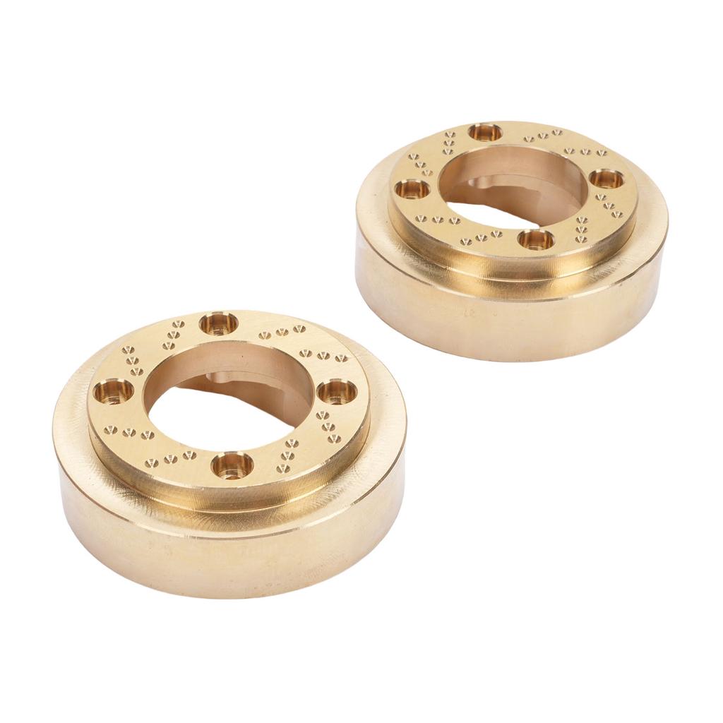 2pcs Wheel Weight Blocks Replacement for MK07 1 7 RC Car High Density Brass Wheel Counterweights