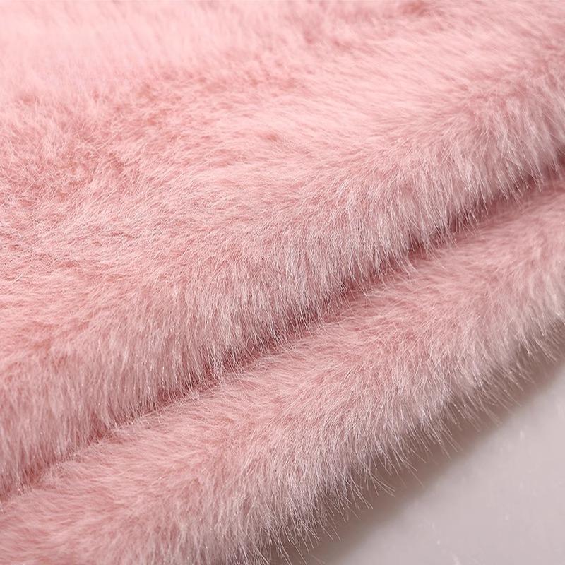 50x180cm Thickend Faux Fox Long Hair Plush Fabric for Coats Collar Toys Carpet For Diy Sewing Plain Soft Warm Fur Cloth