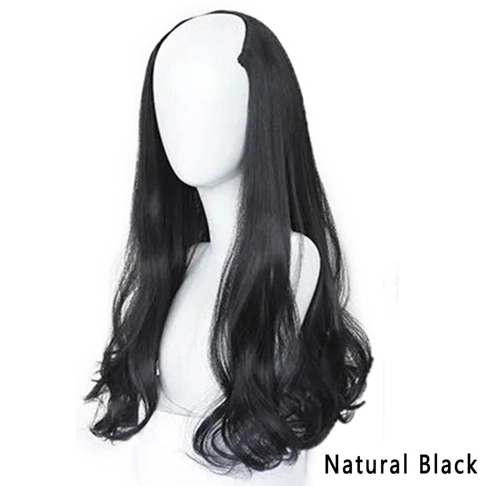 

LUPU синтетические полупарики для женщин длинные волнистые U-образные натуральные черные коричневые парики термостойкие искусственные волосы 24inches