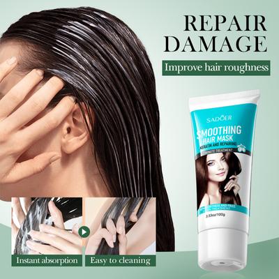 SADOER Maschera per Capelli alla Cheratina Lisciante & Riparatrice Controllo Crespo