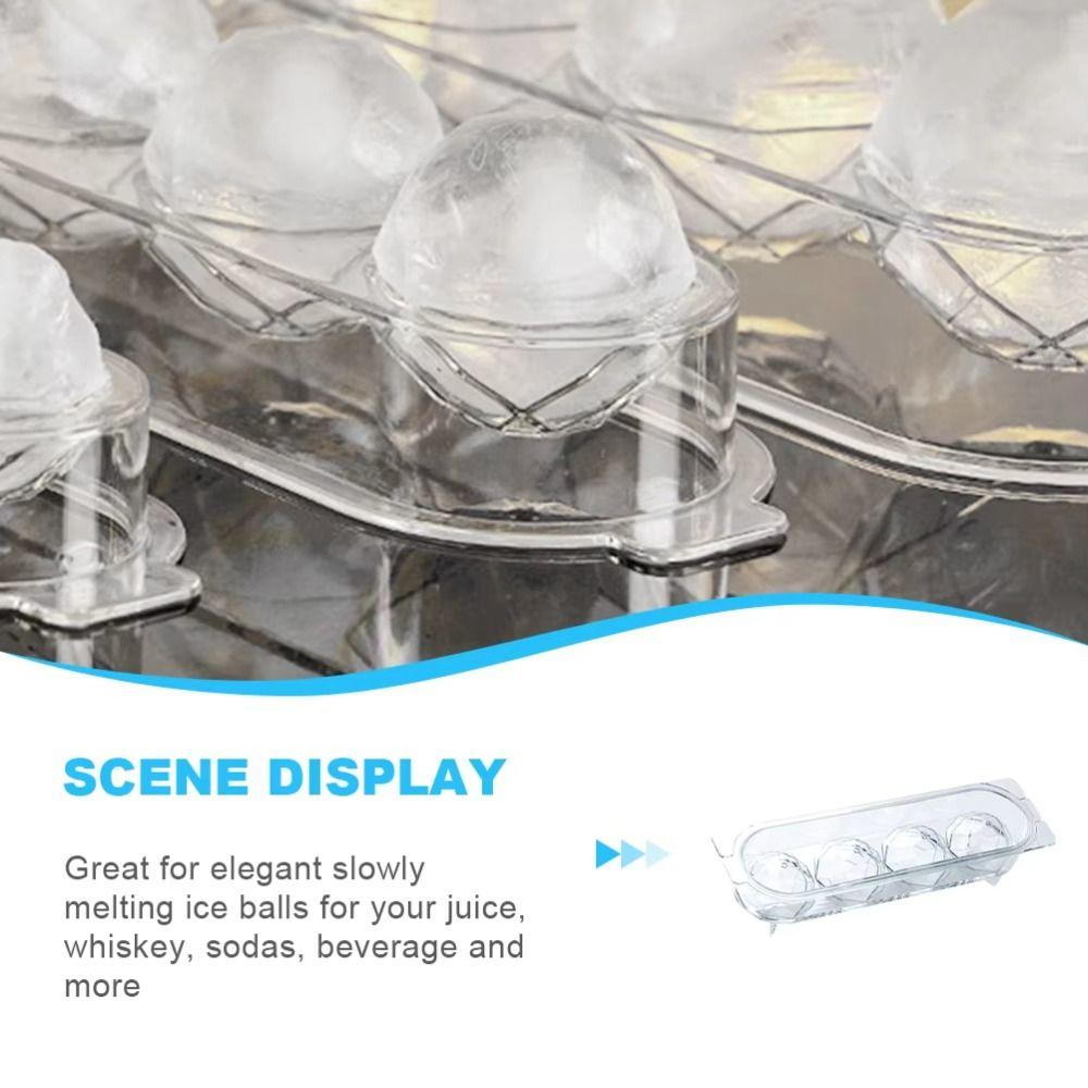 Reusable Design Ice Cube Tray Freezer Safe Ice Ball Mold Spherical Ice Maker Kitchen Accessory