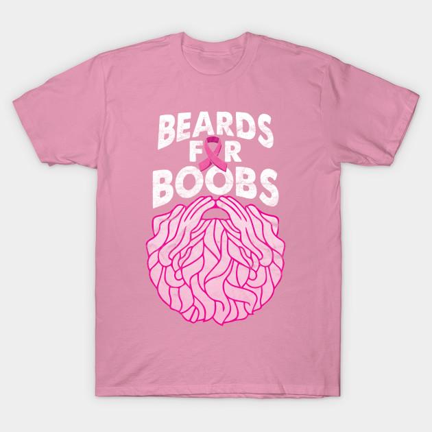 T Shirt Women Beards For Boobscancer Awareness Harajuku Print Kawaii Tshirt Summer Short Sleeve Female T-Shirt Top Tee