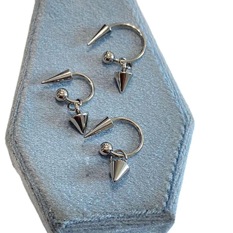 Fashionable Clip On Earring Titaniums Steel Ear Cuff Without Piercing Required Modern Accessory for Everyday Wear