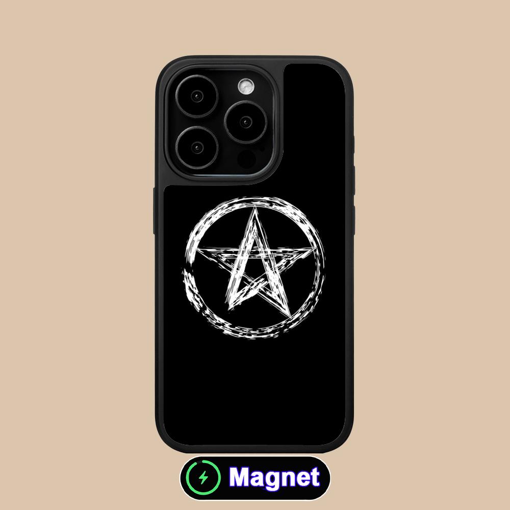 

Aesthetic Pentagram Phone Case for iPhone 17 16 15 14 13 12 11 Air Pro Max Plus Matte Surface Magsafe Cover iPhone 11