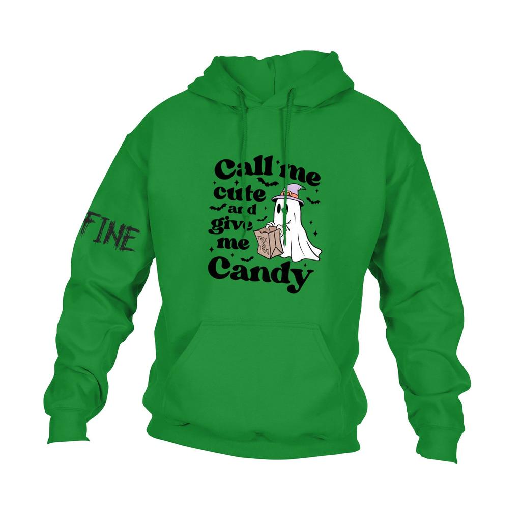 Men's Casual Hooded Loose Long Sleeve With Pocket Halloween Printed Sweatshirt