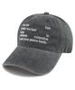 Bichiseuaenkeulim Your Life Stone-Washed Ball Cap-Gray