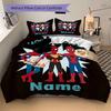Custom Spider-Man Love Bedding 3 Piece Set HD Print Duvet Cover Pillowcases for Teens Adult Bedroom Decoration