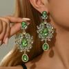 2026 New Floral Shaped Micro Inlaid Crystal Earrings with a High-end Design, Modern and Popular Style Earrings for Women