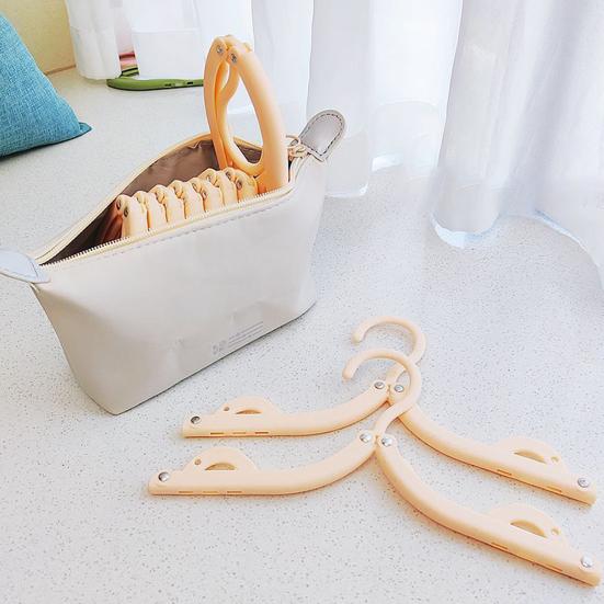 Folding Rack Storage with Hook Head Clothes Bag Closet Organization Accessory