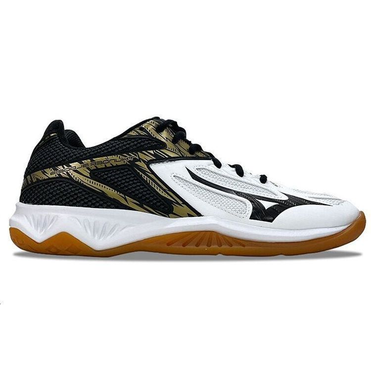 Mizuno Thunder Blade 3 White Black Gold Unisex Sneakers V1GA217008