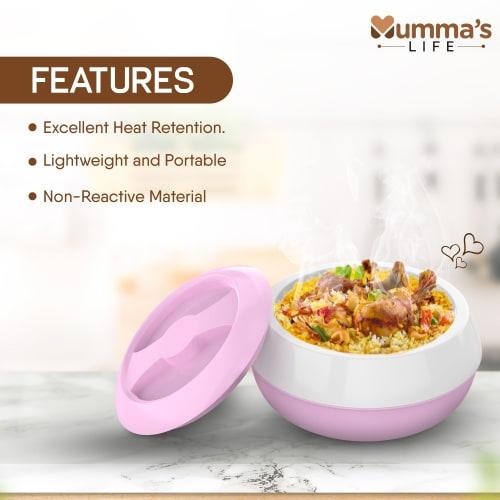 Mumma's LIFE Insulated Casserole Pot/Chapati Box/Hot Case with Lid Thermoware Casserole (2200ml)