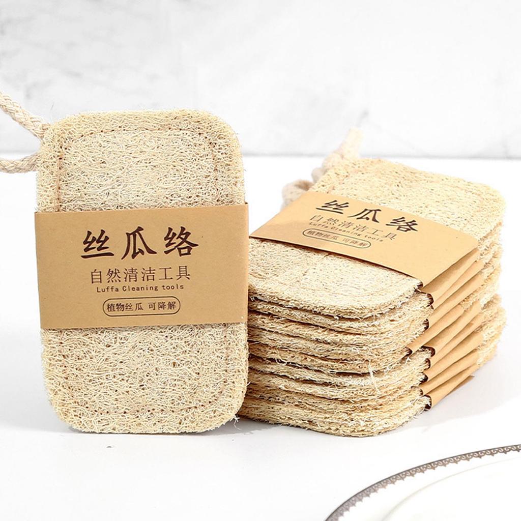 Přírodní peelingová houba z lufy, osuška, rub, popel, ubrousek do koupele