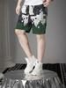 European Trendy Brand Plaid Printed Shorts for Men, Summer 2025 New Style, Men's Trendy Casual Pants, Beach Shorts