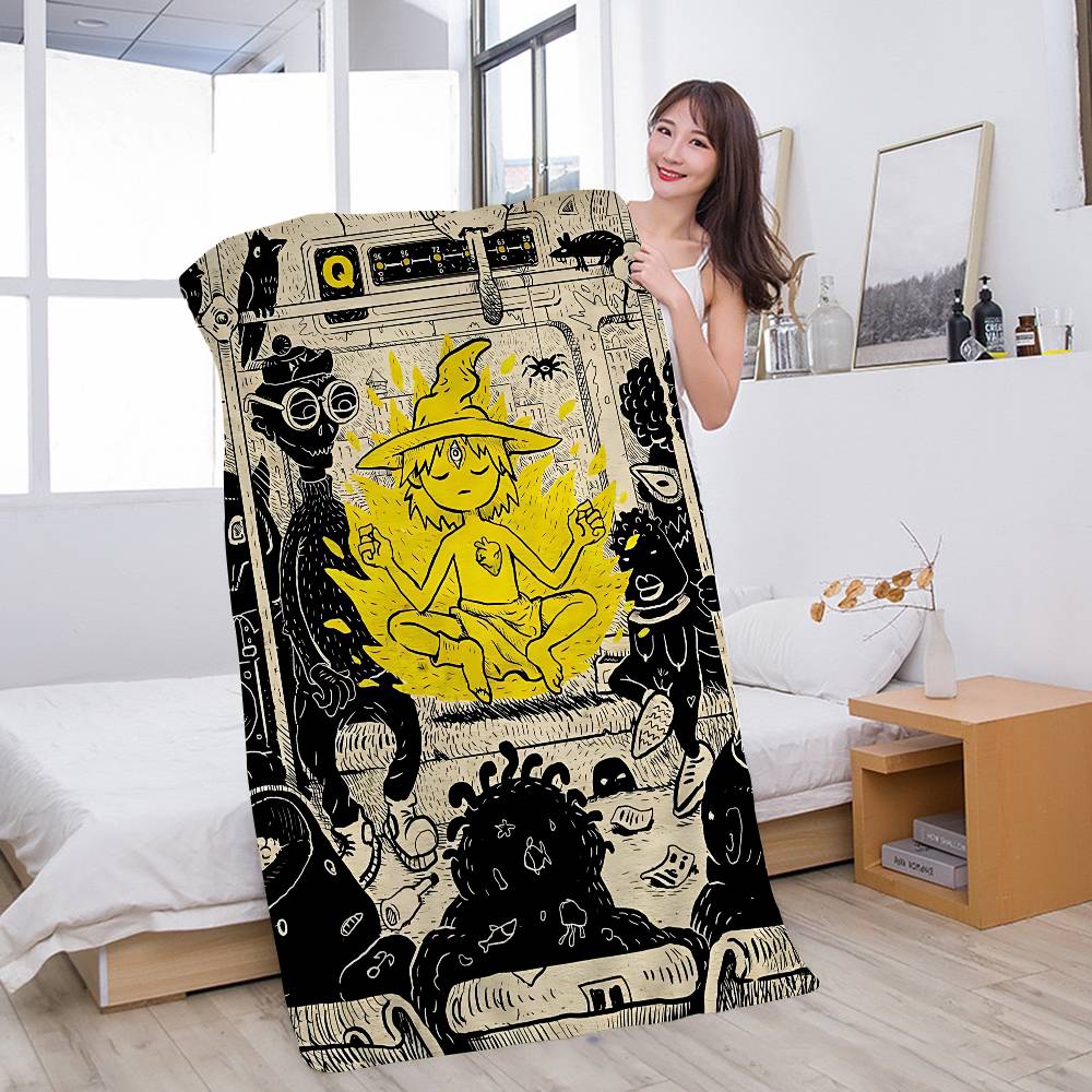 Anime T-The Midnight Gospel Anime Beach Swimming Towel Soft Absorbent Washcloth Children's Gifts for Kids Travel Camping Gym