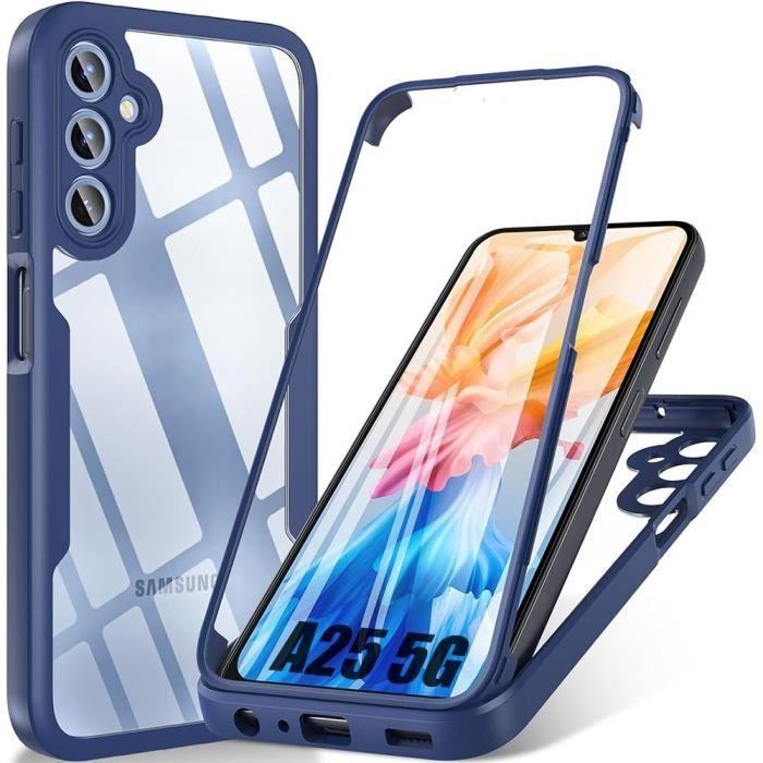 Coque - Samsung - Galaxy A25 5G - Bleu Marine - Protection 360 Degré - Anti-Rayure