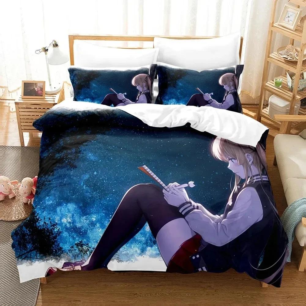 Anime Saekano Megumi Eriri Bedding Set Boys Girls Twin Queen Size Duvet Cover Pillowcase Bed Boys Adult Home Textileextile
