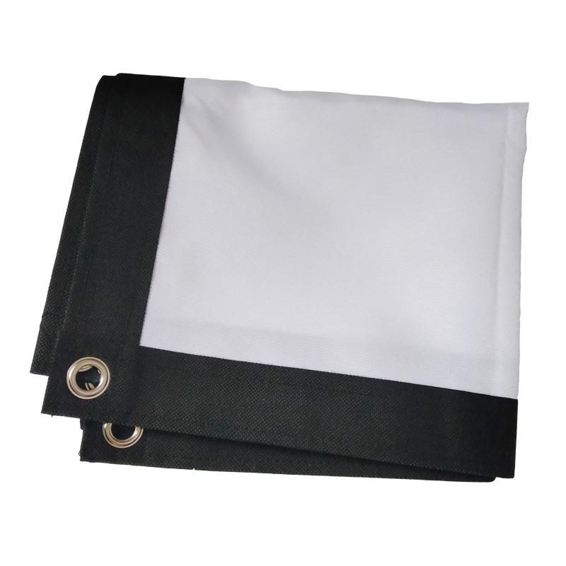 Compact Portable Anti-Light Projector Screen Flexible Use 60/72/84/100/120 Inches for Travel