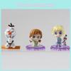 Elsa Olaf Frozen Pvc Model Set Collectible Figures Children Decor Playroom