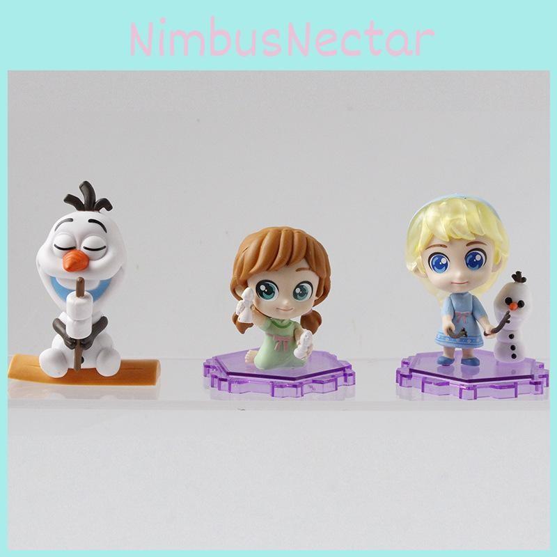 Elsa Olaf Frozen Pvc Model Set Collectible Figures Children Decor Playroom