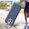 BINFEN COLOR BF18 Protective Case for iPhone 15 Pro Leather Stand Phone Cover with Card Slots