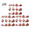 Holiday Gift Tags 12/24/36Pcs Christmas Wooden Ornaments, Santa Claus Red Truck Hanging Decorations with Rope, Decor Xmas Tree Pendant, for