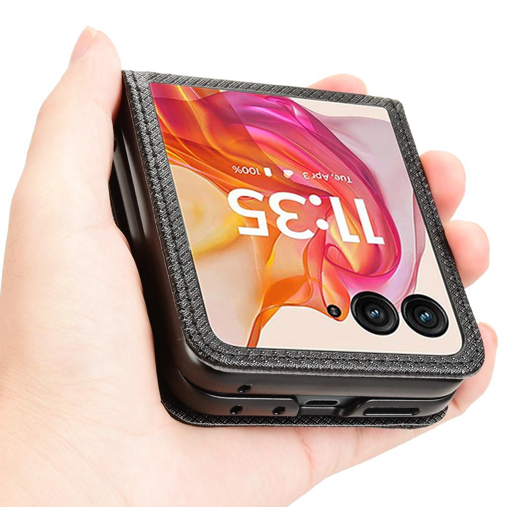 For Motorola Razr+ 2025/Razr+ 2024/Razr 60 Pro 5G/Razr 50 Ultra 5G Case Card Holder PU Leather Phone Cover