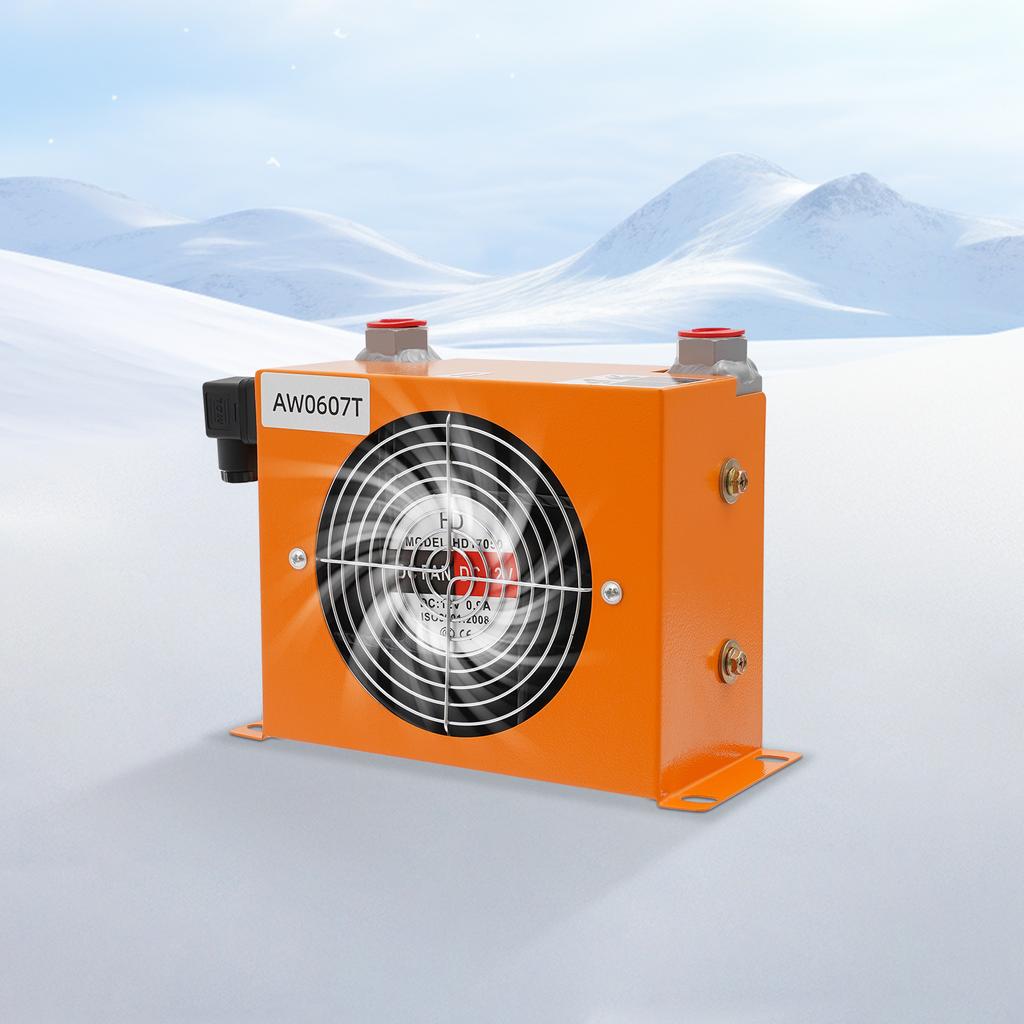 12V Luft-Öl-Kühlmaschine AH0608T | 60LPM Hydraulikölkühler, Vollkupfermotor, ≤2MPa Arbeitsdruck