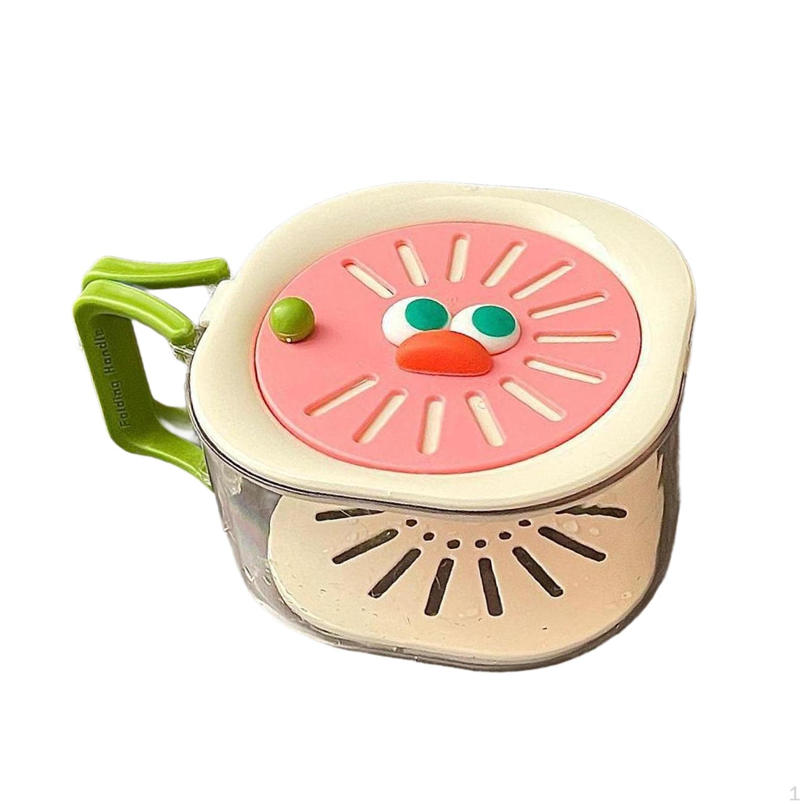 Fruit Washing Bowl with Strainer 2 in 1 Kitchen Colander Drain Basket for Veggies