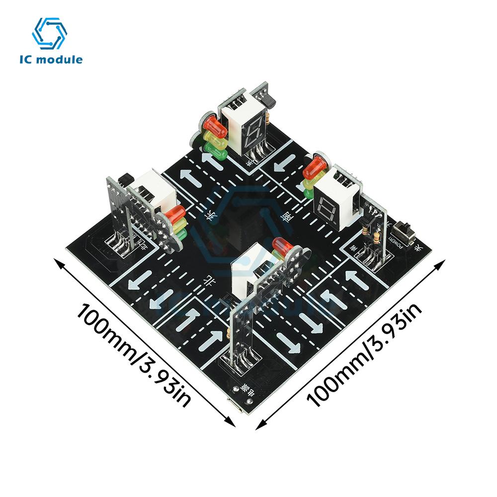 Symulator Świateł Drogowych DC 5V Zestaw DIY Zestaw do Ćwiczeń Lutowania Światło Sygnałowe Zestawy do Ćwiczeń Lutowania dla Nastolatków i Dorosłych