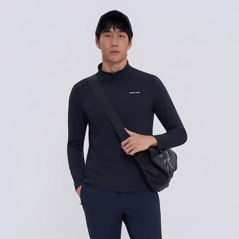 SCALER Men s Outdoor Stand-Up Collar Long Sleeve T-Shirt M