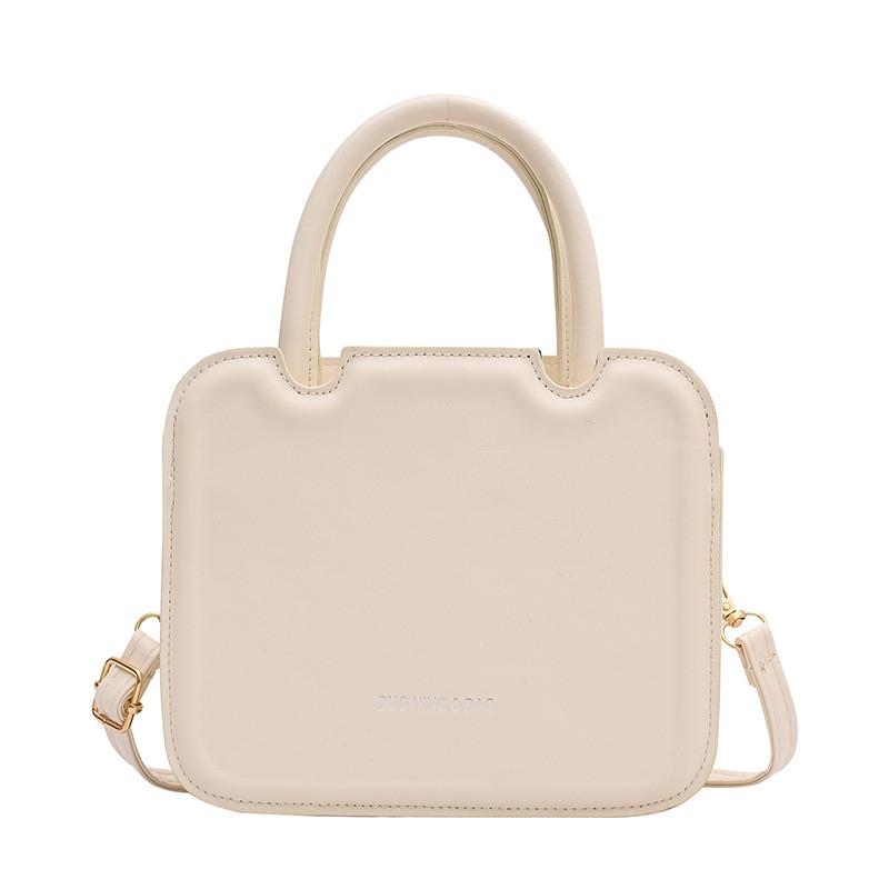 Pu Small Square Bag For Women With Zipper Closure And Street Style For Casual Outings