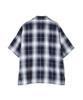 Avirex One Point Ombre Check Short Sleeve Ombre Check Size XL Shirt, Men's Shirt, (110), Blue, 783-5123010