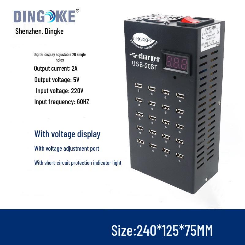 USB Multi-Port Charger: 10-100 Port Station with PD/QC3.0 Fast Charging - Charger King