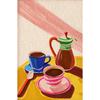 Coffee Shop City Bakery Illustration Croissants and Cookies Art Poster Canvas Painting Wall Print Picture for Kitchen Home Decor