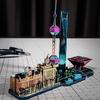World Style City Skyline Architecture Street View 3D Metal Puzzle Paris Venice San Francisco Shanghai DIY Assembled Model Kits
