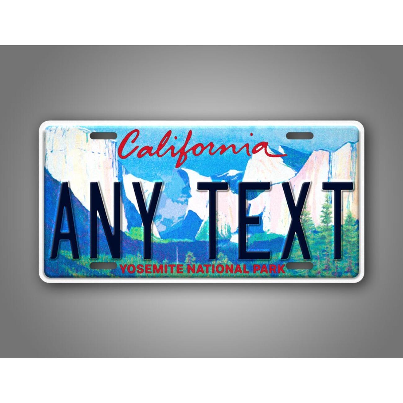 

Personalized California Yosemite National Park Custom Text Decorative Tag Dustproof & Waterproof (Only Decoration) білий