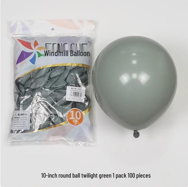 Windmill Pattern 10" Round Latex Balloons - Pack of 100 for Weddings & Birthdays