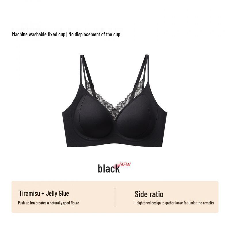 Самый продаваемый беспроводной кружевной бюстгальтер: Гелево-мягкая, Бесшовная поддержка, Против провисания, Сексуальный дизайн M (75ABC)