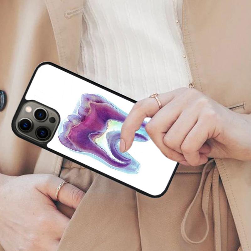 Flower tooth dentist dental hygienist Magnetic Phone Case For APPLE iPhone 17 Air 16 14 13 12 Pro Max 15 Plus With MagSafe Cover
