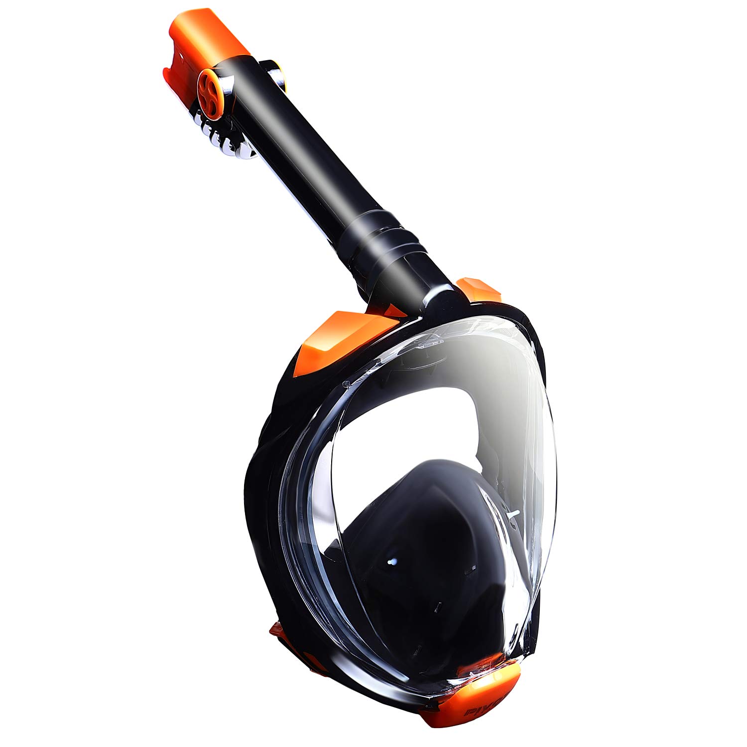 

PIVOT GEAR Снорклинг Маска для снорклинга для взрослых Полнолицевая маска для подводного плавания Снорклинг Черный x Оранжевый S/M