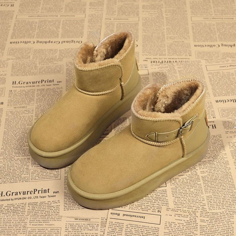 

Женские зимние сапоги, женская зимняя обувь, новые бархатные хлопковые туфли, женские зимние хлопковые туфли на толстой подошве, обувь-хлеб 40