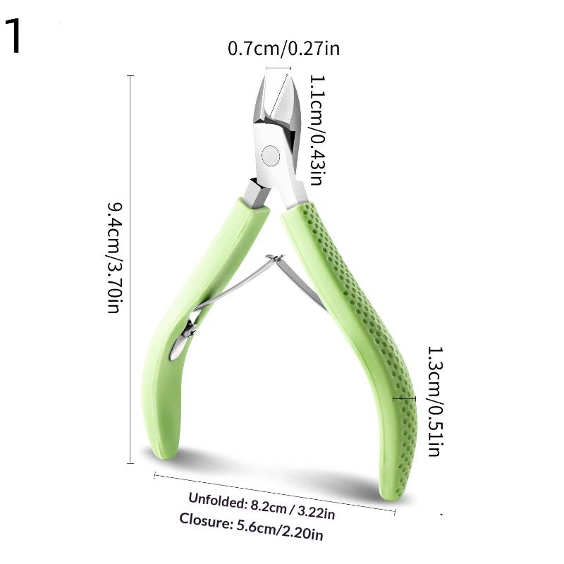 Nožnice na kožičku nechtov Odstraňovač manikúry Klieštiky na odstraňovanie zrohovatenej kože Nerezové nožničky na kožičku Zastrihávač nechtov na prstoch Silikónová rukoväť